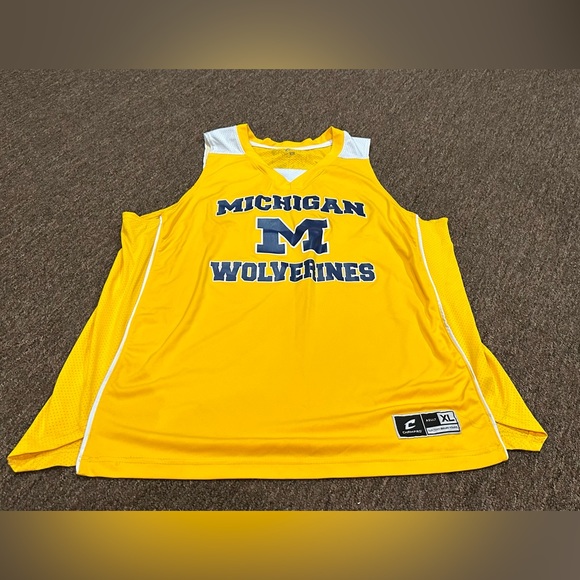 EUC Jordan #25 Michigan Wolverines Maize Basketball Jersey XL Men’s tank top - Picture 1 of 4
